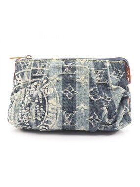 Louis Vuitton Pouch Trousse Monogram Denim Leather